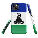 Lesotho Basotho Flag iPhone Case 15 14 13 12 11 Pro Max Plus Mini Gift Travel Souvenir