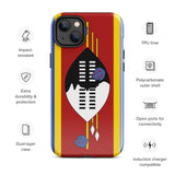 Eswatini Flag iPhone Case 15 14 13 12 11 Pro Max Plus Mini Gift Travel Souvenir