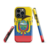 Ecuador Ecuadorian Flag iPhone 15 14 13 12 11 Pro Max Plus Mini Phone Case iPhone Tough Rugged Protective iPhone case