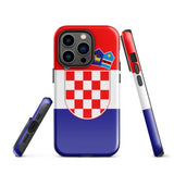 Croatia Croatian Flag iPhone Case 15 14 13 12 11 Pro Max Plus Mini Gift Ideas Country Map Skyline Gift For Her Him Ideas Travel  Souvenir