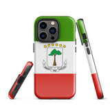 Equatorial Guinea Guinean Flag iPhone Case 15 14 13 12 11 Pro Max Plus Mini Gift Ideas Country Map Skyline Gift Travel  Souvenir