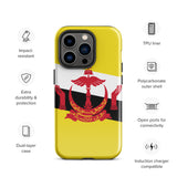 Brunei Bruneian Flag iPhone Case 15 14 13 12 11 Pro Max Plus Mini Gift Travel Souvenir