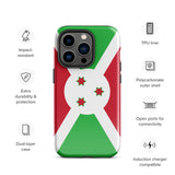 Burundi Burundian Flag iPhone Case 15 14 13 12 11 Pro Max Plus Mini Gift Travel Souvenir