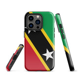 St Kitts & Nevis Flag iPhone Case 15 14 13 12 11 Pro Max Plus Mini Gift Travel Souvenir