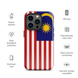 Malaysia Malaysian Flag iPhone Case 15 14 13 12 11 Pro Max Plus Mini Gift Travel Souvenir