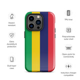 Mauritius Mauritian Flag iPhone Case 15 14 13 12 11 Pro Max Plus Mini Gift Travel Souvenir