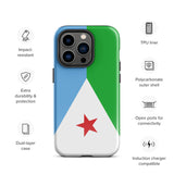 Djibouti Djiboutian Flag iPhone Case 15 14 13 12 11 Pro Max Plus Mini Gift Travel Souvenir