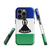 Lesotho Basotho Flag iPhone Case 15 14 13 12 11 Pro Max Plus Mini Gift Travel Souvenir