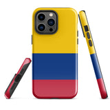 Colombia Colombian Flag  iPhone 15 14 13 12 11 Pro Max Plus Mini Phone Case iPhone Tough Rugged Protective iPhone case