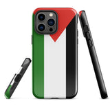 Funda para iPhone con la bandera de Palestina 15, 14, 13, 12 y 11 Pro Max Plus Mini Ideas para regalos Mapa del país Horizonte Regalos para ella Ideas para él