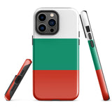 Bulgaria България Bulgarian Flag iPhone Case 15 14 13 12 11 Pro Max Plus Mini Tough Fitted Hard Protective Shell Glossy Rubber Phone Case