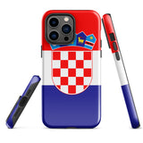 Croatia Croatian Flag iPhone Case 15 14 13 12 11 Pro Max Plus Mini Gift Ideas Country Map Skyline Gift For Her Him Ideas Travel  Souvenir