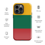 Lithuania Lietuva Lithuanian Flag iPhone Case 15 14 13 12 11 Pro Max Plus Mini Gift Travel Souvenir