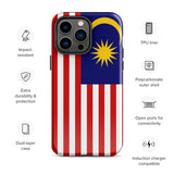 Malaysia Malaysian Flag iPhone Case 15 14 13 12 11 Pro Max Plus Mini Gift Travel Souvenir