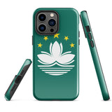 Macao Macau Macanese Flag iPhone Case 15 14 13 12 11 Pro Max Plus Mini Gift Travel Souvenir