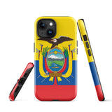 Ecuador Ecuadorian Flag iPhone 15 14 13 12 11 Pro Max Plus Mini Phone Case iPhone Tough Rugged Protective iPhone case