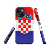 Croatia Croatian Flag iPhone Case 15 14 13 12 11 Pro Max Plus Mini Gift Ideas Country Map Skyline Gift For Her Him Ideas Travel  Souvenir