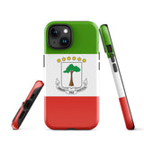 Equatorial Guinea Guinean Flag iPhone Case 15 14 13 12 11 Pro Max Plus Mini Gift Ideas Country Map Skyline Gift Travel  Souvenir