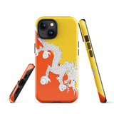 Bhutan Bhutanese Flag iPhone Case 15 14 13 12 11 Pro Max Plus Mini Gift Travel Souvenir