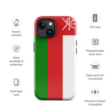 Oman Omani Flag iPhone Case 15 14 13 12 11 Pro Max Plus Mini Gift Travel Souvenir