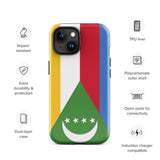 Comoros Flag iPhone Case 15 14 13 12 11 Pro Max Plus Mini Gift Travel Souvenir