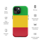 Mali Malian Flag iPhone Case 15 14 13 12 11 Pro Max Plus Mini Gift Travel Souvenir