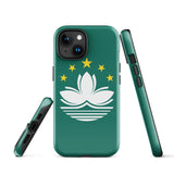 Macao Macau Macanese Flag iPhone Case 15 14 13 12 11 Pro Max Plus Mini Gift Travel Souvenir