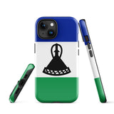 Lesotho Basotho Flag iPhone Case 15 14 13 12 11 Pro Max Plus Mini Gift Travel Souvenir