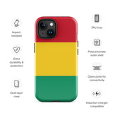 Guinea Guinean Flag iPhone Case 15 14 13 12 11 Pro Max Plus Mini Gift Travel Souvenir