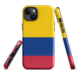 Colombia Colombian Flag  iPhone 15 14 13 12 11 Pro Max Plus Mini Phone Case iPhone Tough Rugged Protective iPhone case