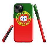 Portugal Portuguese Flag iPhone Case 15 14 13 12 11 Pro Max Plus Mini Gift Ideas Country Map Skyline Gift For Her Him Ideas Travel  Souvenir