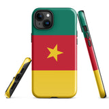 Cameroon Cameroonian Flag iPhone Case 15 14 13 12 11 Pro Max Plus Mini Gift Ideas Country Map Skyline Gift  Travel  Souvenir