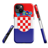 Croatia Croatian Flag iPhone Case 15 14 13 12 11 Pro Max Plus Mini Gift Ideas Country Map Skyline Gift For Her Him Ideas Travel  Souvenir