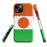 Niger Nigerien Flag iPhone Case 15 14 13 12 11 Pro Max Plus Mini Gift Ideas Country Map Skyline Gift For Her Him Ideas Travel  Souvenir