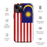 Malaysia Malaysian Flag iPhone Case 15 14 13 12 11 Pro Max Plus Mini Gift Travel Souvenir