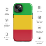 Mali Malian Flag iPhone Case 15 14 13 12 11 Pro Max Plus Mini Gift Travel Souvenir