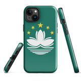 Macao Macau Macanese Flag iPhone Case 15 14 13 12 11 Pro Max Plus Mini Gift Travel Souvenir