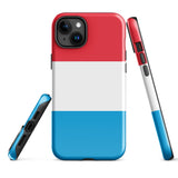 Luxembourg Luxembourgish Flag iPhone Case 15 14 13 12 11 Pro Max Plus Mini Gift Travel Souvenir