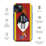 Eswatini Flag iPhone Case 15 14 13 12 11 Pro Max Plus Mini Gift Travel Souvenir