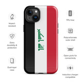 Iraq Iraqi Flag iPhone Case 15 14 13 12 11 Pro Max Plus Mini Travel Souvenir Tourist Beach Lover Food Destination Patriot Gifts