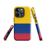 Colombia Colombian Flag  iPhone 15 14 13 12 11 Pro Max Plus Mini Phone Case iPhone Tough Rugged Protective iPhone case