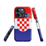 Croatia Croatian Flag iPhone Case 15 14 13 12 11 Pro Max Plus Mini Gift Ideas Country Map Skyline Gift For Her Him Ideas Travel  Souvenir