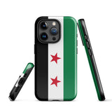 Funda para iPhone 15, 14, 13, 12 y 11 Pro Max Plus Mini con la bandera de Siria gratis Ideas de regalo Mapa del país Horizonte Regalo para ella Ideas para él Recuerdo de viaje