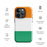 Ivory Coast Flag iPhone Case 15 14 13 12 11 Pro Max Plus Mini Gift Ideas Country Map Skyline Gift For Her Him Ideas Travel  Souvenir