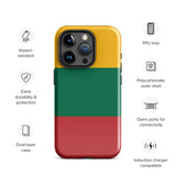 Lithuania Lietuva Lithuanian Flag iPhone Case 15 14 13 12 11 Pro Max Plus Mini Gift Travel Souvenir