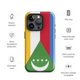 Comoros Flag iPhone Case 15 14 13 12 11 Pro Max Plus Mini Gift Travel Souvenir