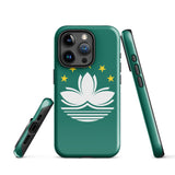 Macao Macau Macanese Flag iPhone Case 15 14 13 12 11 Pro Max Plus Mini Gift Travel Souvenir