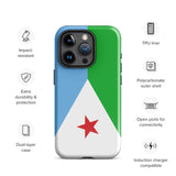 Djibouti Djiboutian Flag iPhone Case 15 14 13 12 11 Pro Max Plus Mini Gift Travel Souvenir