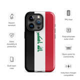 Iraq Iraqi Flag iPhone Case 15 14 13 12 11 Pro Max Plus Mini Travel Souvenir Tourist Beach Lover Food Destination Patriot Gifts