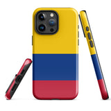 Colombia Colombian Flag  iPhone 15 14 13 12 11 Pro Max Plus Mini Phone Case iPhone Tough Rugged Protective iPhone case